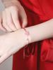 Pulsera linda del Año del Buey para Mujer, Tejida Roja con Cuerda para la Mano, Chapada en Plata, Regalo de Cumpleaños, Día de San Valentín para Novia, Joyería