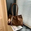 Bolso de Ante Bajo el Brazo para Mujer 2026 Nuevo de Moda Otoño e Invierno Bolso Tote Retro Simple Gran Capacidad Bolso de Viaje Hombro Único