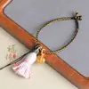 Cuerda Original Hecha a Mano para Colgante, Cuerda para Joyería de Juguete, Llavero, Borla de Hilo de Algodón Colorido, Accesorios Colgantes para Bolsos Pequeños DIY
