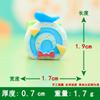 Sándwich de simulación galleta rollo de toalla plato de cena accesorios de resina cargador diy cubierta protectora agujero zapatos zapatos flor