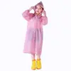 Impermeable Infantil para Estudiantes de Primaria, Estilo Largo Engrosado de Eva, Se Puede Usar sobre una Mochila, Adecuado para la Escuela y Viajes, Poncho de Lluvia de una Pieza a Prueba de Tormentas de Cuerpo Completo