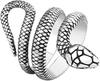 Jóias transfronteiriças Europeu e Americano anel de cobra retrô enrolar óculos rei anel de cobra acessórios de moda masculina e feminina