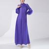Conjunto de Moda de Alta Gama para Mujer, Vestido Tallas Grandes, Mangas Largas Florales Tridimensionales, Venta Caliente de Comercio Exterior Vestido Largo Estilo Issey Miyake