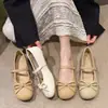 Zapatos Retro Mary Jane con Lazo, Moda Primavera y Verano, Hebilla de Una Correa, Suela Gruesa, Zapatos Casuales Bajos de Moda para Mujer