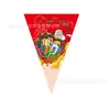 Serie Navideña de Venta Caliente Transfronteriza Bandera de Guirnalda Merry Christmas Decoración de Fiesta Bandera