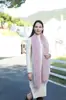 Bufanda Larga de Piel Sintética Europea y Americana Transfronteriza Chal Cálido de Moda Estilo Extendido de Color Sólido Invierno para Mujer Gama Alta