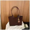 Bolsa Xiaomi Estilosa de Grande Capacidade com Estampa de Leopardo Feminina 2026 Outono Nova Retrô Simples Bolsa de Ombro de Mão Bolsa Tote para o Dia a Dia