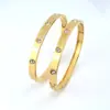 Pulseira de Aço Titânio com Dez Diamantes e Estrelas de Amor para Casa Joias Atacado Feminino