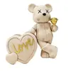 Porta-Canetas Ornamentado Urso Violento Desenho Animado Estilo Luxo Leve para Escritório Armazenamento de Mesa Decoração de Urso Estudante Volta às Aulas