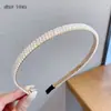Diadema de Perlas Estilo Hada Coreano para Mujer, Accesorio Versátil para el Cabello, Accesorio Sencillo y Elegante de Celebridad de Internet, Diadema