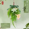 Decoraciones Colgantes para el Festival del Bote del Dragón, Ramillete de Artemisa, Colgante para Puerta, Kit de Materiales Hechos a Mano para Bricolaje, Decoración para Puerta de Entrada, Adornos Colgantes para el Ambiente