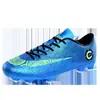 Novedad Zapatillas de Fútbol de Caña Alta Césped Artificial Hombres Suela Plana Césped Entrenamiento Calzado Deportivo para Niños y Adolescentes