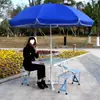 Conjunto de Guarda-Sol de Mesa com Publicidade para Proteção Solar Promoção de Pátio Combinação Portátil de Viagem Dobrável Camping Siaman