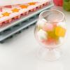 Bandeja de Hielo de Silicona con Forma de Estrella Triángulo Corazón Molde Creativo Pequeño para Cubitos de Hielo DIY Hogar Chocolate Dulces Fabricación de Hielo