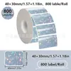 Papel Térmico Autoadhesivo de Gradiente Listo en Stock del Fabricante en Dorado, Plateado y Papel Térmico Láser Holográfico Colorido