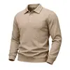 Novedad de Otoño 2026: Sudadera Casual Minimalista Versátil de Manga Larga para Hombre, Peso Pesado, Corte Holgado, Textura Jacquard, Estilo Americano