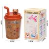 Taza de Té con Leche de Dibujos Animados de Venta Caliente de Comercio Exterior Lámpara de Mesa Lindo Conejo Mascota Mini Luz Nocturna Plegable Tres Niveles con Calcomanías DIY