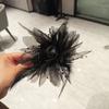 Popular Pinza para el Cabello de Plumas Florales, Tamaño Mediano, Aspecto de Alta Gama, Elegante Pasador para la Parte Posterior de la Cabeza, Pinza para el Cabello para Mujer