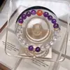 Pulsera de Amatista Natural, Diseño de Nicho de Lujo Ligero, Pulsera de Cristal Blanco, Regalo Femenino para el Año de Nacimiento