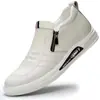 Zapatos de Piel para Hombre 2024 Nuevo Estilo Zapatos Blancos de Piel Casual Moda Negocios Formal Talla Grande Casual Zapatos de Moda para Hombre Versátiles