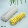Molde de Silicona para Maíz Dulce 3D con Forma Realista de Media Mazorca, Molde para Velas de Aromaterapia, Decoración de Yeso, Fondant