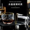 Estátua Dourada Cruzada Vidro Copo de Uísque Estilo Europeu Transparente Pintura Dourada Doméstico Bar Copo de Brandy Vidro para Cerveja