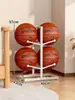 Prateleira de Armazenamento de Basquete para Casa Interior Simples Armazenamento de Bolas Prateleira Multicamadas para Futebol de Crianças Vôlei Prateleira de Bolas em Camadas