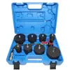 Testador de vazamento do sistema do turbocompressor de 9 peças, detector do sistema de polias para reparo de chapas metálicas, ferramenta de manutenção automotiva