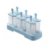 Molde para Paletas de Helado de Grado Alimenticio con Tapa para Uso Doméstico, Charola para Cubitos de Hielo, Herramienta Moldeadora de Helado Casero