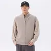 Colete suéter cardigan de alta qualidade, estilo "old money" para homens, coleção outono/inverno 2026, modelagem solta, casual, gola alta, jaqueta colete de tricô