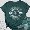 2024 Comercio Exterior E-commerce Transfronterizo Estación Independiente Amazon Amazon Viaje de Chica Nueva Camiseta de Mujer Estampada