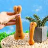 Brinquedos para Cães de Estimação Transfronteiriços, Palitos Mastigáveis em Forma de Galho de Madeira-Plástico, Ossos Mastigáveis Duráveis, Ossos Bastão de Cola de Madeira de Pinus Natural