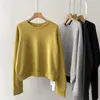 Etiqueta trasera Sudadera holgada de cuello redondo estilo coreano para mujer, nueva colección primavera y otoño, top holgado moderno y elegante