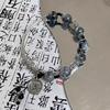 Nuevo Pulsera Media de Perlas Tejida Estilo Pintura China, Diseño de Nicho, Pulsera Estilo Antiguo, Pulsera Tejida de Verano para Pareja