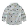 Camisa Nueva de Primavera 2018 para Niño Manga Larga Casual Europea y Americana Camisa para Niño Bebé Estampada Oxford Hilado Superior