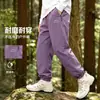 Pantalones Soft Shell para Niños Mismo Estilo Unisex Pantalones de Esquí 2026 Primavera/Otoño Nuevo Estilo Niños Medianos a Grandes Impermeables Con Felpa Adicional Pantalones para Deportes al Aire Libre