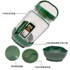 Amazon Pod para Ensalada botella de almacenamiento de ensalada de verduras lonchera recipiente sellado con asa de plástico frasco de almacenamiento de ensalada