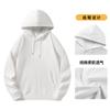 Moletom Roupa de Trabalho Logotipo Estampado Bordado Personalizado Primavera Outono Inverno Jaqueta DIY Manga Longa Uniforme de Turma Moletom com Capuz Uniforme de Grupo