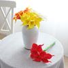Lirio de cala mini de PU flor hecha a mano flor artificial flor de PU flor de seda flor seca flor falsa rama única pequeño Lirio de cala fábrica mayoreo