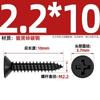Tornillos Autoperforantes de Cabeza Plana Cruz Negra Endurecida Ka Tornillos Pequeños de Cabeza Avellanada M1M1.2M1.7M2M2.6M3M4Mm
