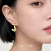 Diseño Asimétrico, Aretes de Mariposa Frescos y Dulces con Microincrustaciones de Circonita, Personalidad de Nicho Estilo Bosque, Aretes Nuevos Hechos en Fábrica para Mujeres