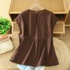 Foto Real de Top de Tirantes para Mujer Talla Grande Artístico de Verano, con Adorno de Encaje, Silueta Adelgazante Juvenil Etérea, Disponible en Stock