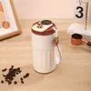 Caneca de café para beber diretamente com display de temperatura, altamente estilosa e simples, com alça portátil, adequada para escritório e presentes corporativos