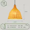 Luminária pendente criativa Zen arte de bambu abajur restaurante de catering sala de jantar luminária personalizada hot pot pousada sala de chá luminária pendente trançada de bambu