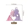 Accesorios de Joyería DIY Modernos y Lindos Día de San Valentín y Día de San Valentín Chino Colgantes de Joyería para Pareja Corazón Africano Diamante