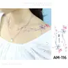 Tengo Gama Completa de Calcomanías de Tatuaje de Flores Sencillas Calcomanías de Tatuaje Impermeables Realistas Fábrica Social de Rosas Venta al por Mayor Calcomanías de Tatuaje Oscuro