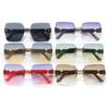 Gafas de Sol de Marca Grande Estilo H para Mujer Sensación de Alta Gama 2024 Nuevas Adelgazantes para Cara Grande Anti-ultravioleta Gafas de Sol de Moda