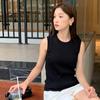Camisola Fresca Pequeña de 14 puntos para Mujer Shalaf Ropa Exterior Ajustada Adelgazante Tejida sin Mangas Jersey