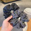 Nuevo Lazo de Lunares Moda Goma para el Cabello Scrunchie Retro Banda para Moño Flor para el Cabello Accesorio para el Cabello