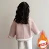 Ropa de abrigo para niñas, nueva colección otoño/invierno 2026, elegante abrigo de piel sintética, conjunto de primavera para bebé niña, suéter top para niños